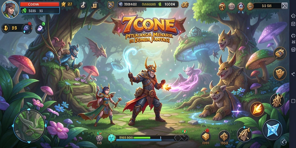 Tampilan gameplay <strong>7CONE</strong> yang memukau dan mendebarkan.