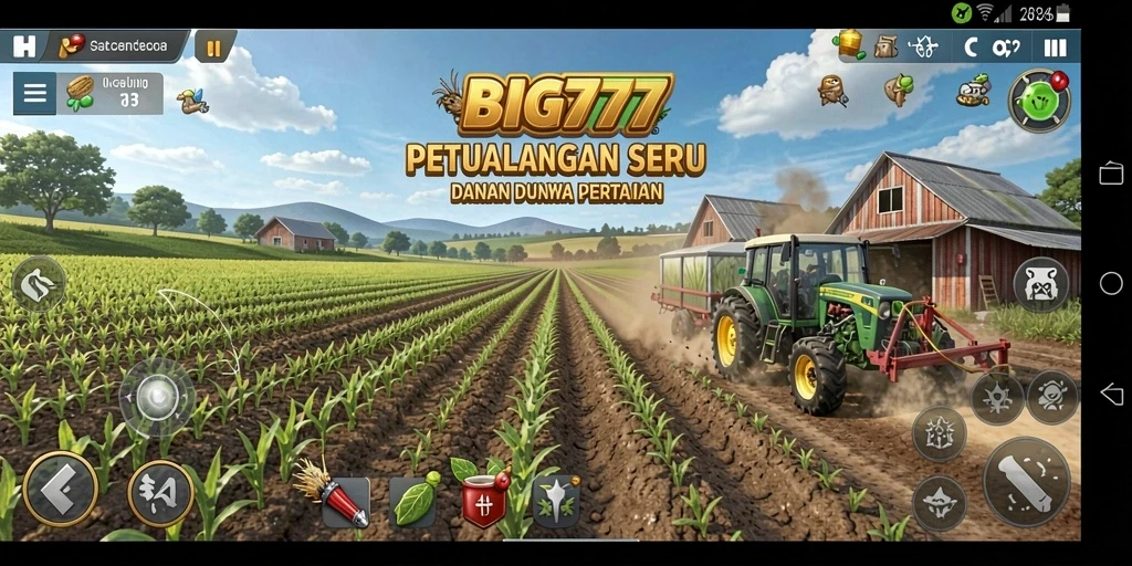 Gameplay menarik dari BIG777 saat mengelola pertanian virtual.
