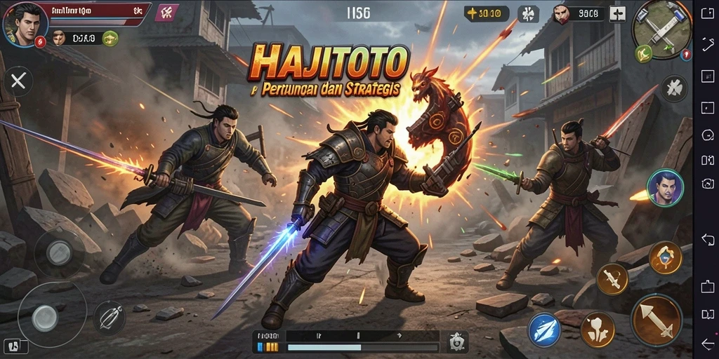 Tampilan gameplay HAJITOTO yang intens dan seru.