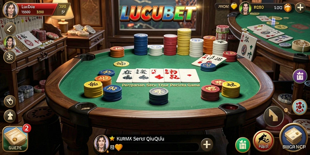 Tampilan gameplay seru dari LUCUBET QiuQiu.