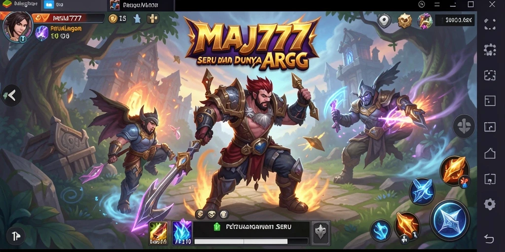 Tangkapan layar gameplay MAJ777 dengan pertempuran seru.