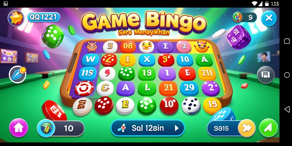 Tampilan gameplay QQ1221 dengan aksi seru bermain Bingo.