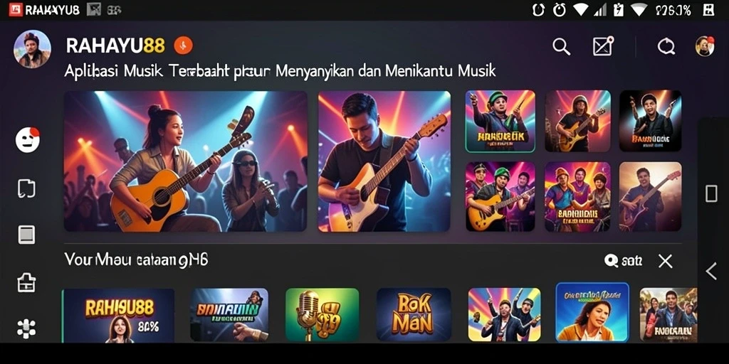 Menampilkan pengguna bernyanyi dengan penuh semangat dalam RAHAYU88.