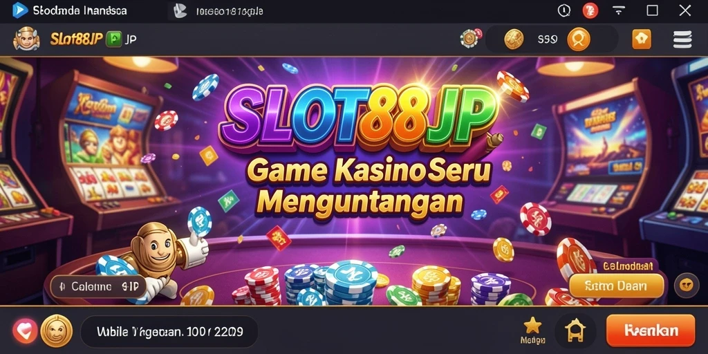 Tampilan visual menarik dari gameplay Kasino di SLOT88JP.
