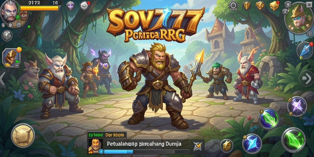 Tampilkan gameplay RPG yang mendebarkan dan interaksi karakter.