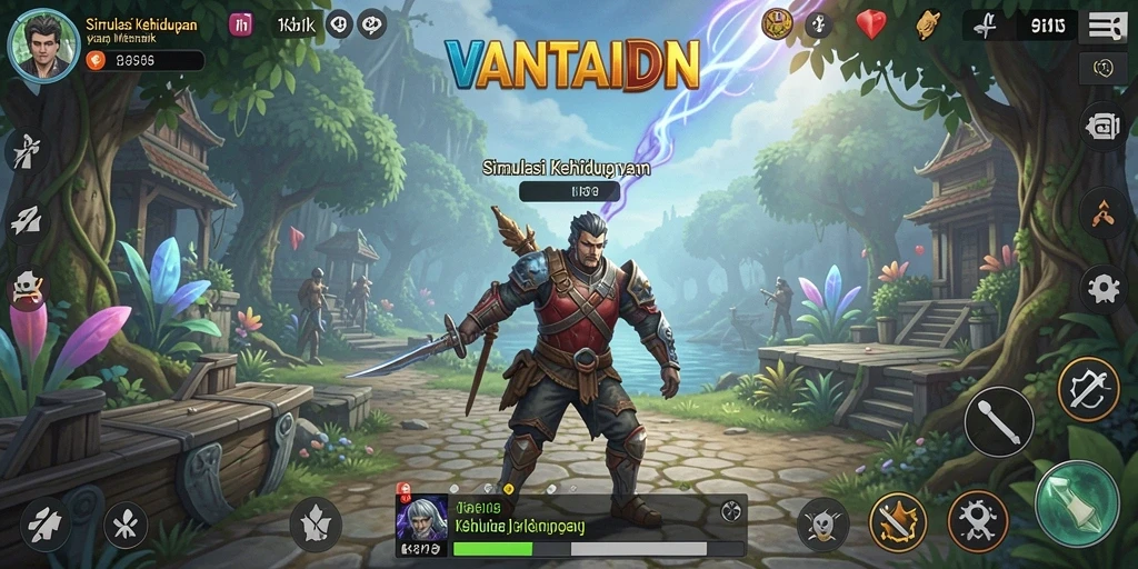 Tangkapan layar VANTAIDN yang menunjukkan momen gameplay simulasi.